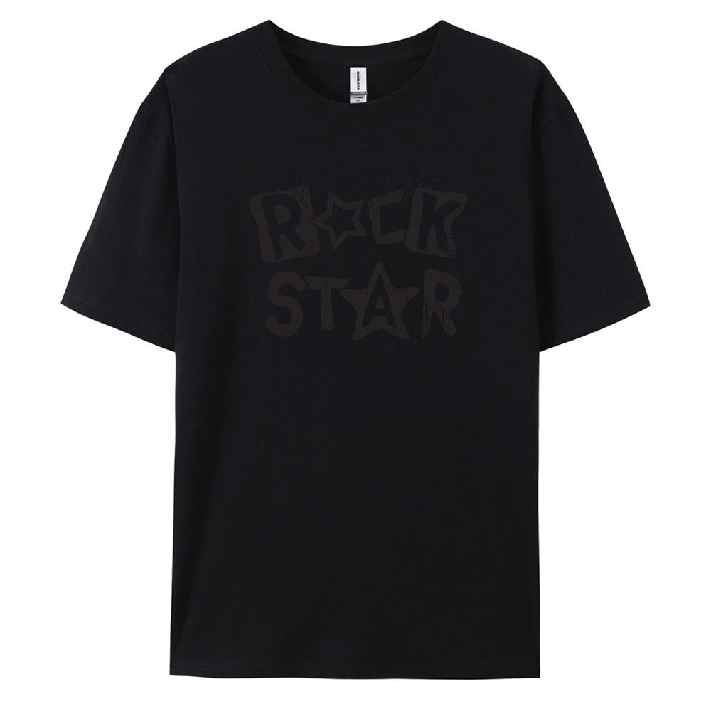 RockStar Summer Essential Pure Cotton TShirt with Short Sleeves and Round Neck