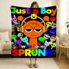 Game Sprunki Incredibox Blanket Soft and Skin Friendly For Couch Bed Napping Bedspread All Seasons Comforter