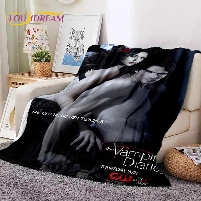 The Vampire Diaries Damon Salvatore Soft Flannel Blanket for Beds Bedroom Sofa Picnic,Throw Blanket for Outdoor Leisure Nap Gift