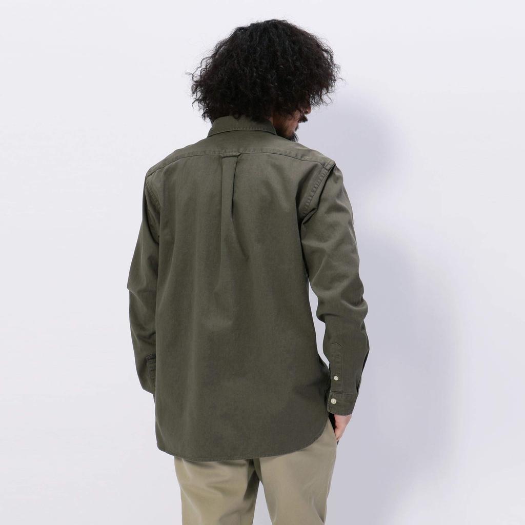 AVIREX Daily Twill Regular Shirts Size 075 Olive 6175109, Small,