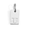 CARLIDANA Minimalist Letter Initial Jewelry Women Stainless Steel Gold Plated Rectangle Silver Color Alphabet Pendant Charm