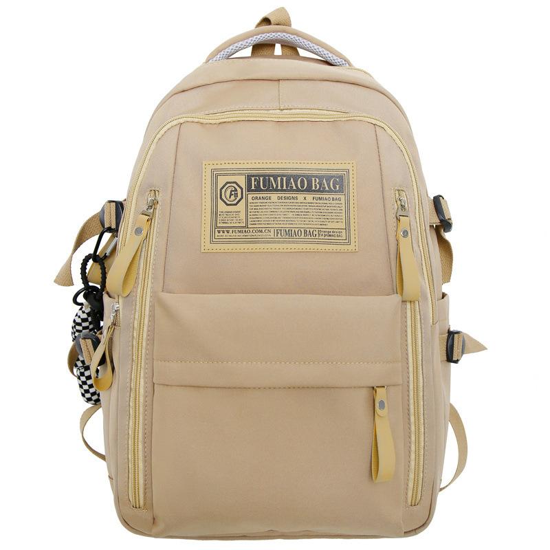 Schoolbag Korean Version of Junior and High School Student Schoolbag Fashionable New Casual Simple Backpack Large Capacity Fashion Travel Backpack