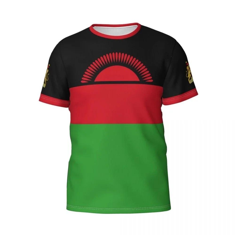 Malawi Flag Graphic T Shirts African Team Soccer Jerseys Sports Short Sleeved T-shirt Summer Men Women Tops & Tees