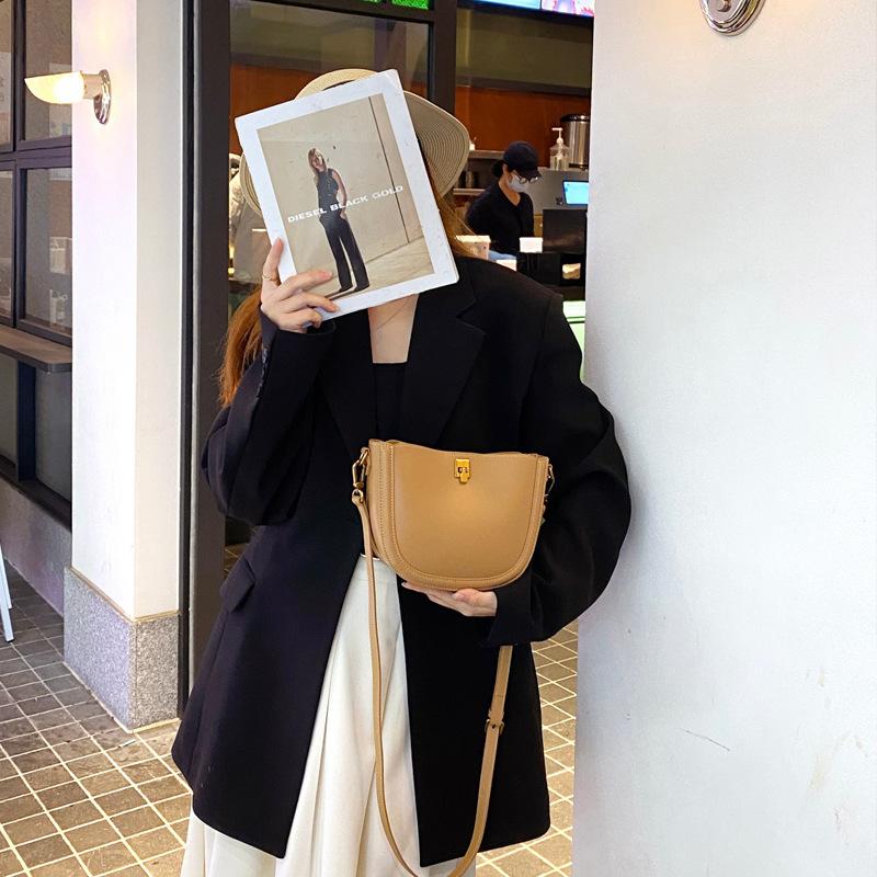 Satteltasche Damen High End Neue Echtleder Umhängetasche Leichte Luxus Textur Nische Schultertasche Damen