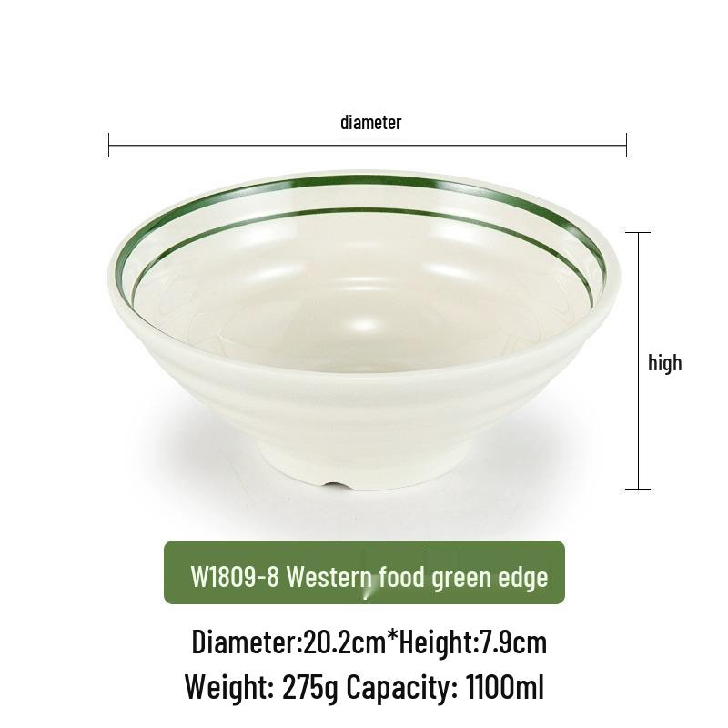 Pink Melamine Ramen Bowl - Creative Conical Hat Design, Imitation Porcelain, Large for Beef Noodle Soup and Mala Tang.