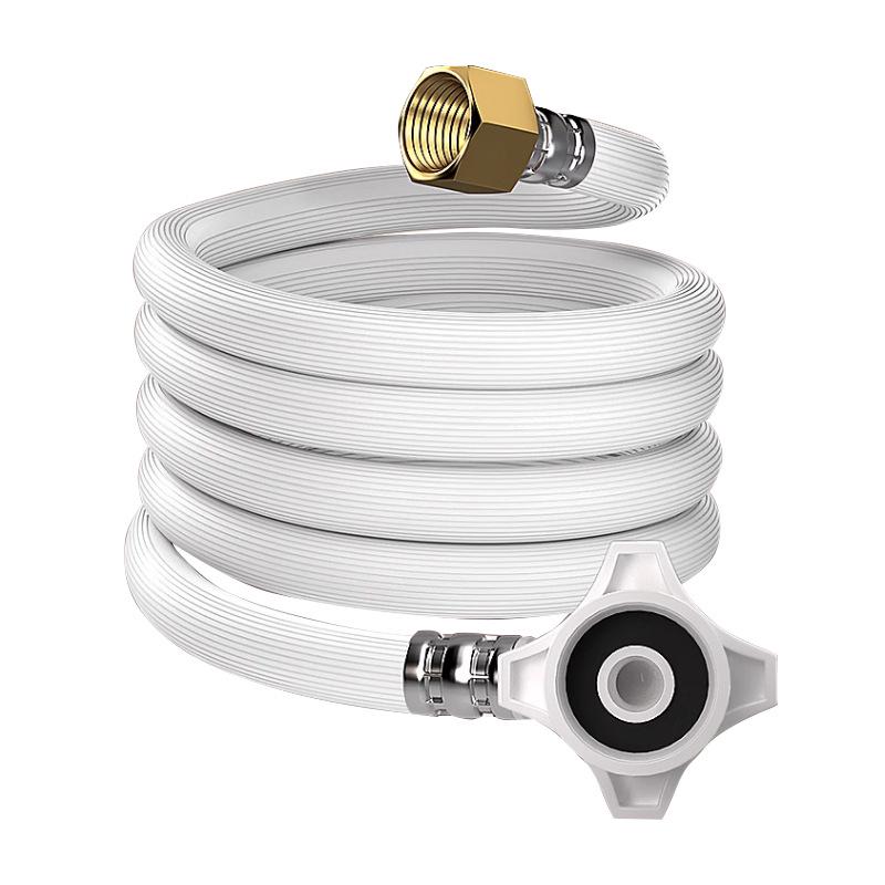 Universal Washing Machine Water Inlet Hose with 4-Point Copper Connector, PVC, for Automatic Pulsator Drums