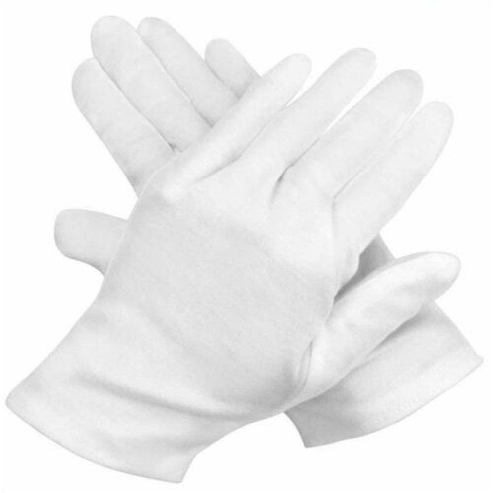 Pairs Health Care Anti Dust Comfortable Moisturising Etiquette Gloves 100% Cotton Work White Gloves