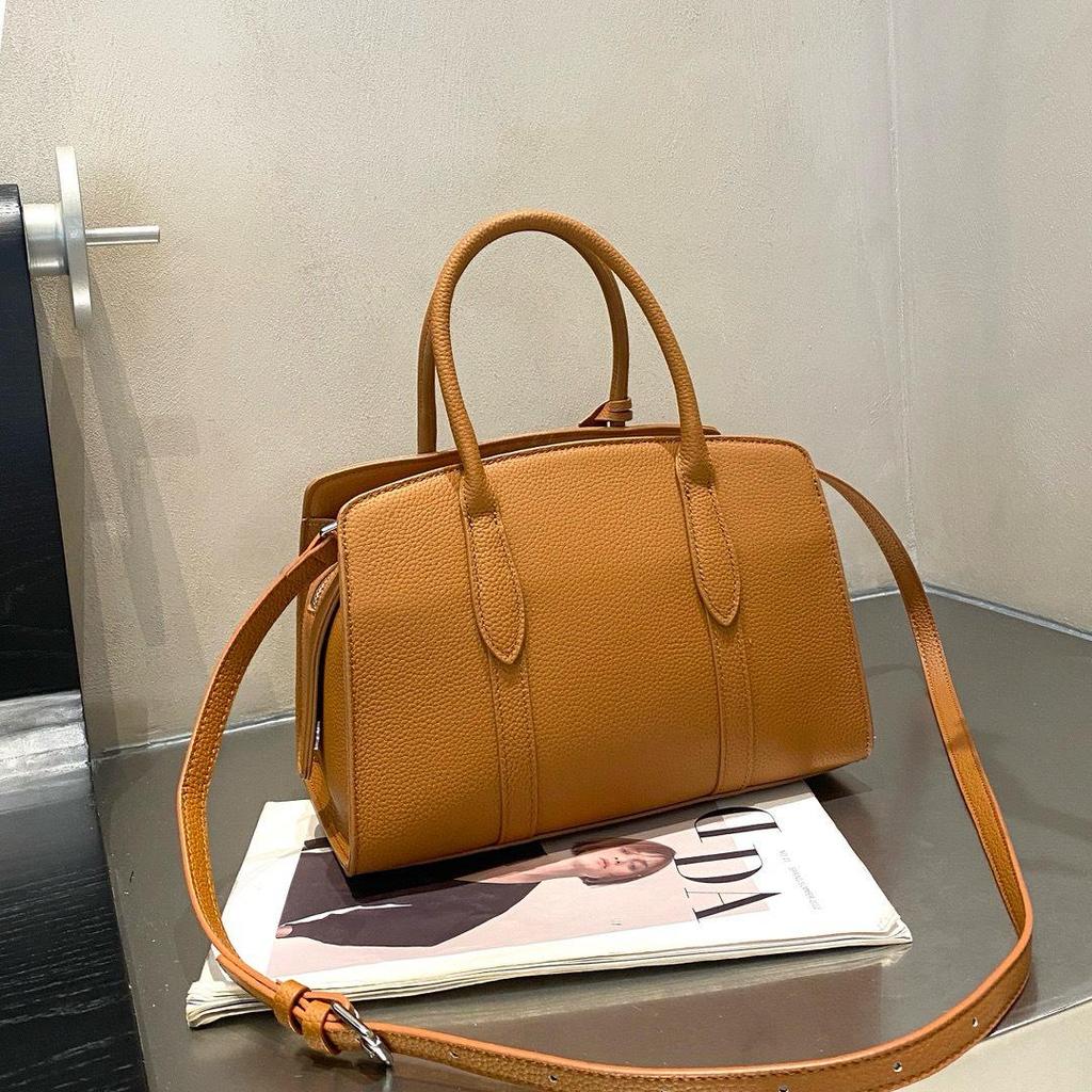 Top Grain Cowhide Women's Retro Pillow Handbag - 2025 Large Capacity Genuine Leather Crossbody Bag