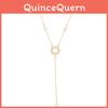 Collier Y Étoilé Orné de Diamants avec Chaîne Perles pour Femmes et Hommes