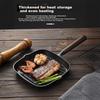 PAKCHOICE Steak Frying Pan Breakfast Cast Iron Skillet Non-Coated Flat Pan 23cm Compatible with Gas Stove and Induction Cooker