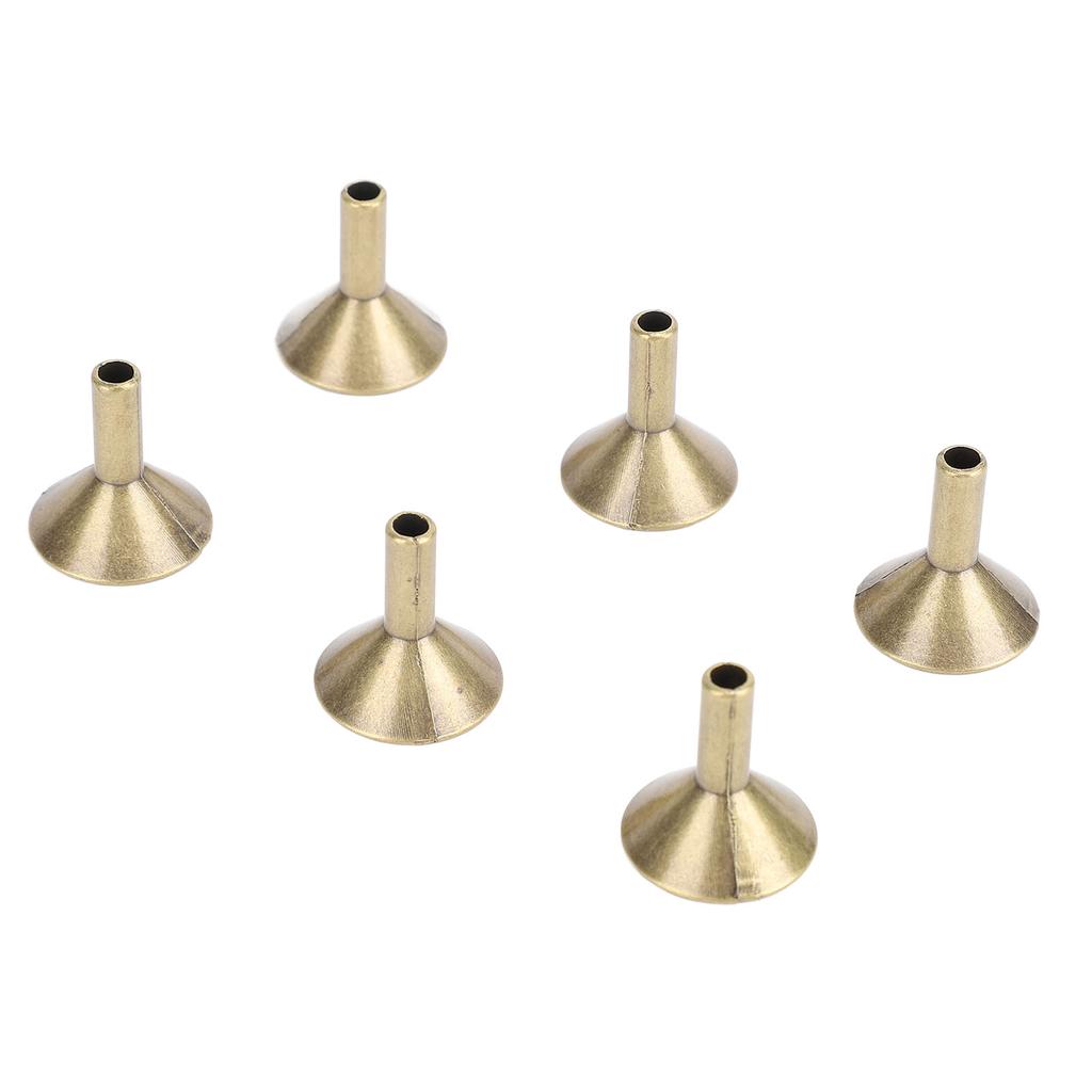 100pcs Funnel Shape Incense Cone Tray Alloy Incense Stick Rack Metal Cone Holder for Teahouse Living Room