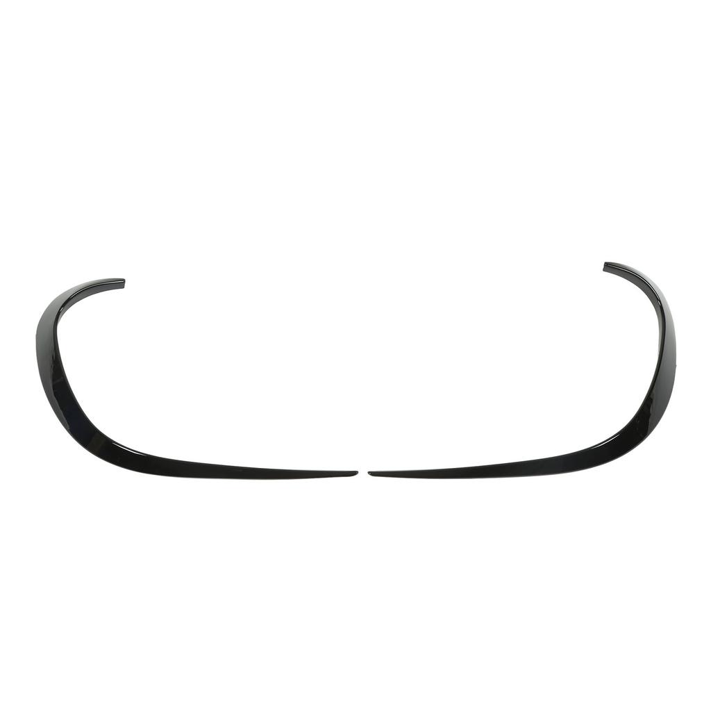 2PCS Front Bumper Air Spoiler Piano Black Smooth Surface Rustproof Replacement For Mercedes‑Benz C‑class W206 2022+