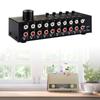 Stereo Sound Selector Sound Switcher Speaker Switching Sound Switching Box Switcher Selector for Stereo Speaker 6 In 4 Out