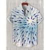 Camicia Casual da Uomo Estiva con Grafica Vita Marina Manica Corta Bottoni Camicie con Revers Top Oversize Camicia Hawaiana Casual