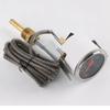 2 Inch 52mm Chrome Pointer Mechanical Water Temp Gauge 40-120℃/100-250℉ with Sensor NPT 1/2 for 12V Vehicles