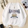 Women'S Print Thermal Lined Crew Neck Loose Pullover Long