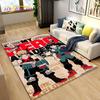 Tappeto Area Grande Anime Giapponese My Hero Academia, Tappeto per Soggiorno Camera da Letto Divano Zerbino Decorazione, Tappetino Antiscivolo per Bambini