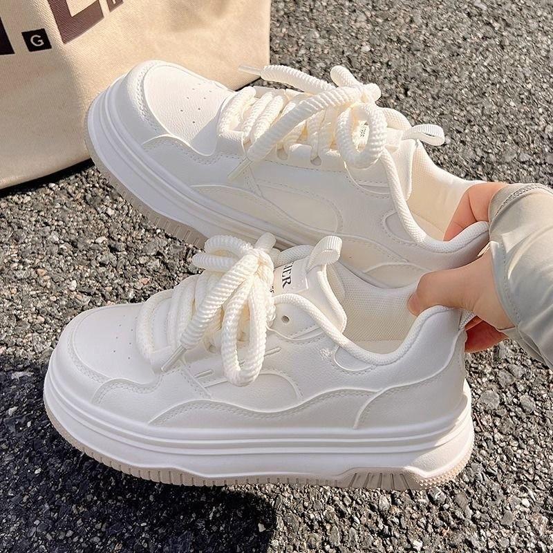 Autumn New Korean Version Fashion Trend Versatile Casual Comfortable Sports Breathable Thick-soled Niche Women's Shoes