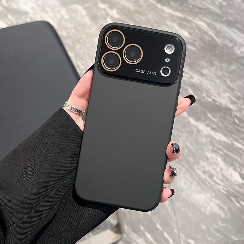 Applicable to iPhone17 liquid silicone large window mobile phone case Apple 16proMax anti-drop all-inclusive 15 protective case