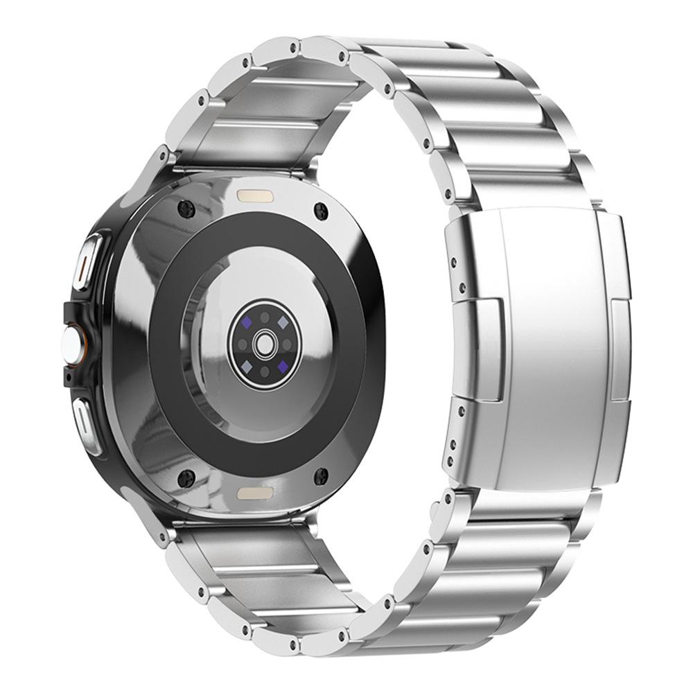 Watch Band For Xiaomi Redmi Watch 6 / 5 / 4 / Smart Band 9 Pro / 8 Pro 3-Bead Turtle Back Buckle Titanium Alloy Strap