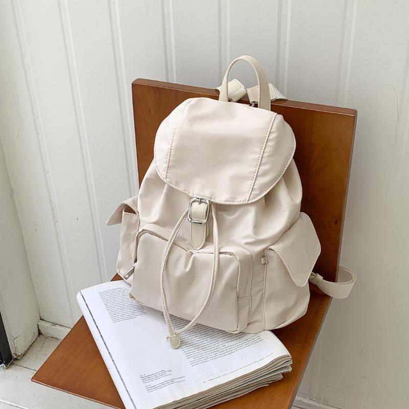 Fashion nylon shoulder bag women's new flip casual school bag niche design backpack