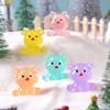 10/20Pcs Luminous Mini Elk Figurines Glow In Dark Christmas Decor For Diy Fairy Garden Party Favors Gift