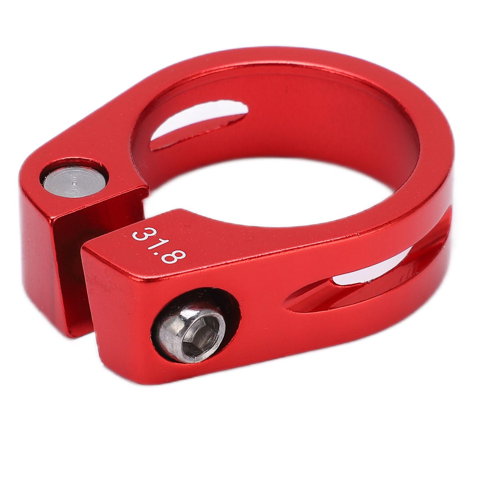 Bicycle Seat Tube Clamp Mountain Road Bike Lock Seatpost Aluminum Alloy Seat Tube Clamp красный