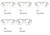 Double Bridge Men's Fashion Glasses - High-End Blue Light Blockers for a Personalized, Casual Look