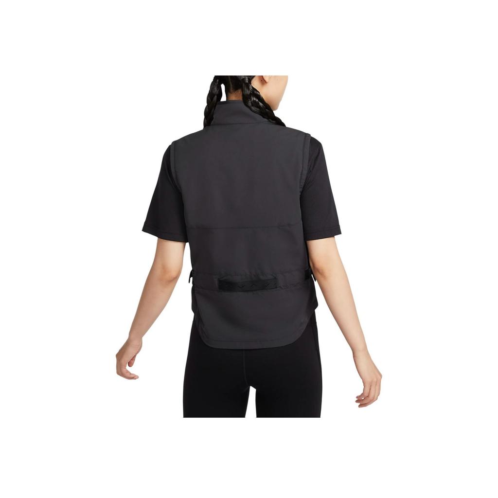 Nike Trail Repel Outdoor Casual Sports Zip-Up Stand Collar Vest Women Vests Black Coal-Black FV6399-010