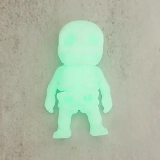 6Pcs/Set Halloween Horror Miniatures 3D Printed Miniature Spooky Figurines Pumpkin Mini Grim Reaper Wolf Zombie Ornaments for Party Favors Tabletop
