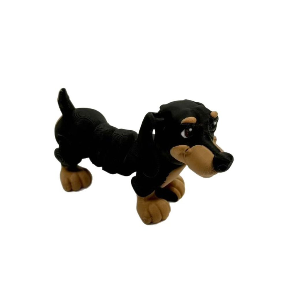3D Printing Multi Joint Dachshund Toys Multi-Jointed Simulated Border Collie Figurine  Kids Adults