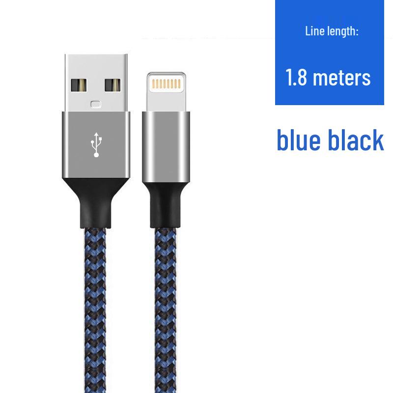 Fast-Charging Nylon Braided Data Cable for iPhone 11/12/13/14
