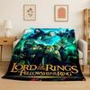 Classic L-Lord of The Rings H-Hobbit Flannel Blanket Soft Warm Throw Blanket for Bedroom Living Room Bed Travel Camping Picnic