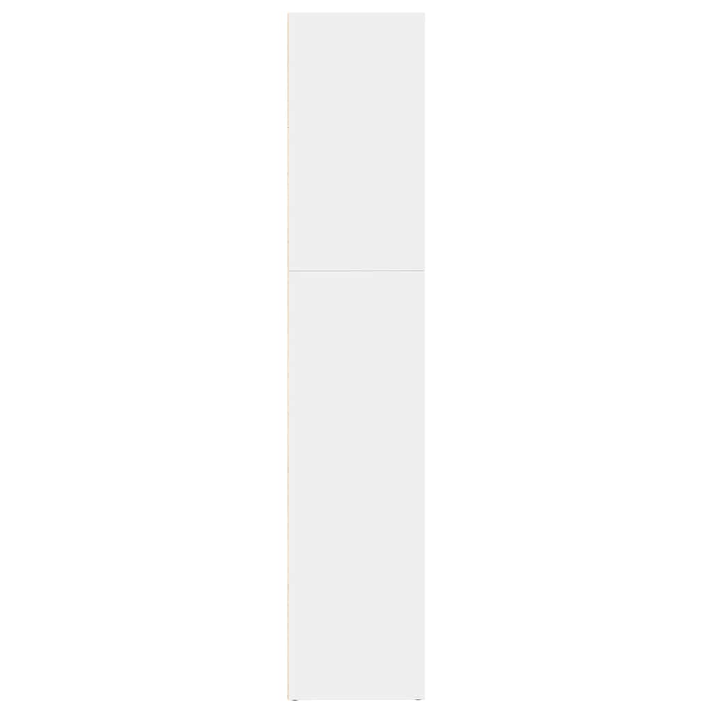 Vidaxl Bookshelf, White, 80X30X152 Cm, Wood-Based Material