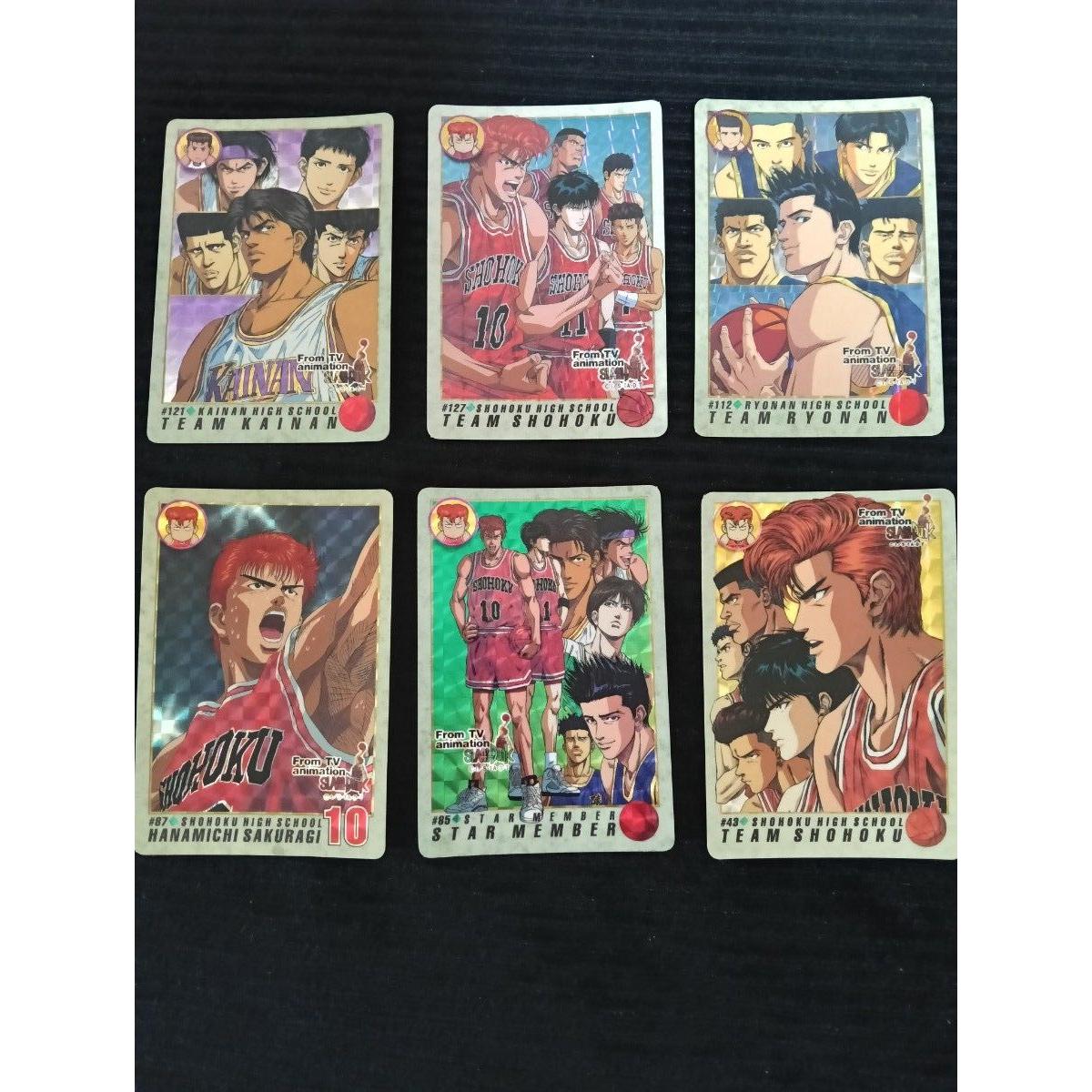 Used Slam Dunk Carddass 6 pieces set