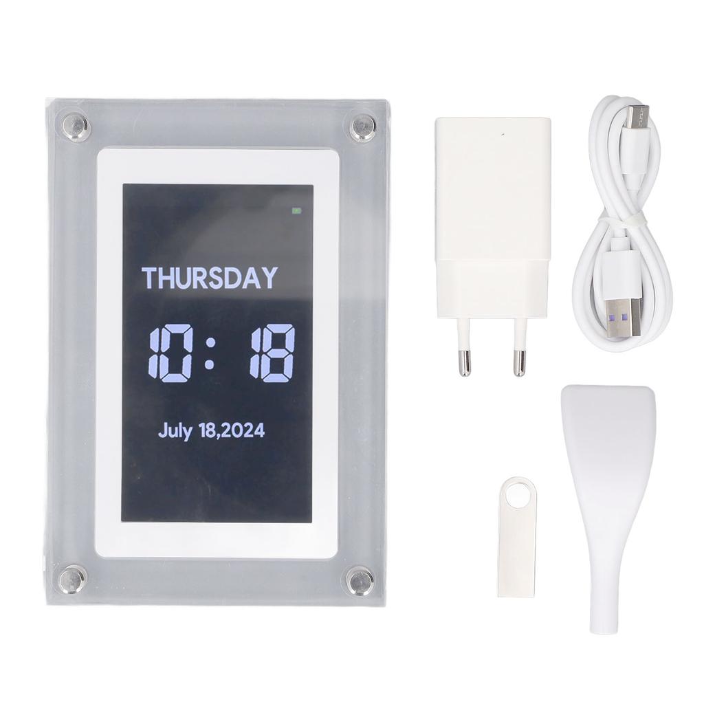 5 Inch Digital Photo Frame with 32GB USB Flash Drive 720x1280 360 Degree Rotating Acrylic