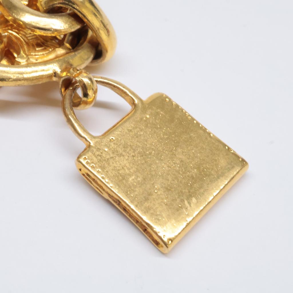 CELINE Bag Motif Charm Macadam Bracelet goldUsed