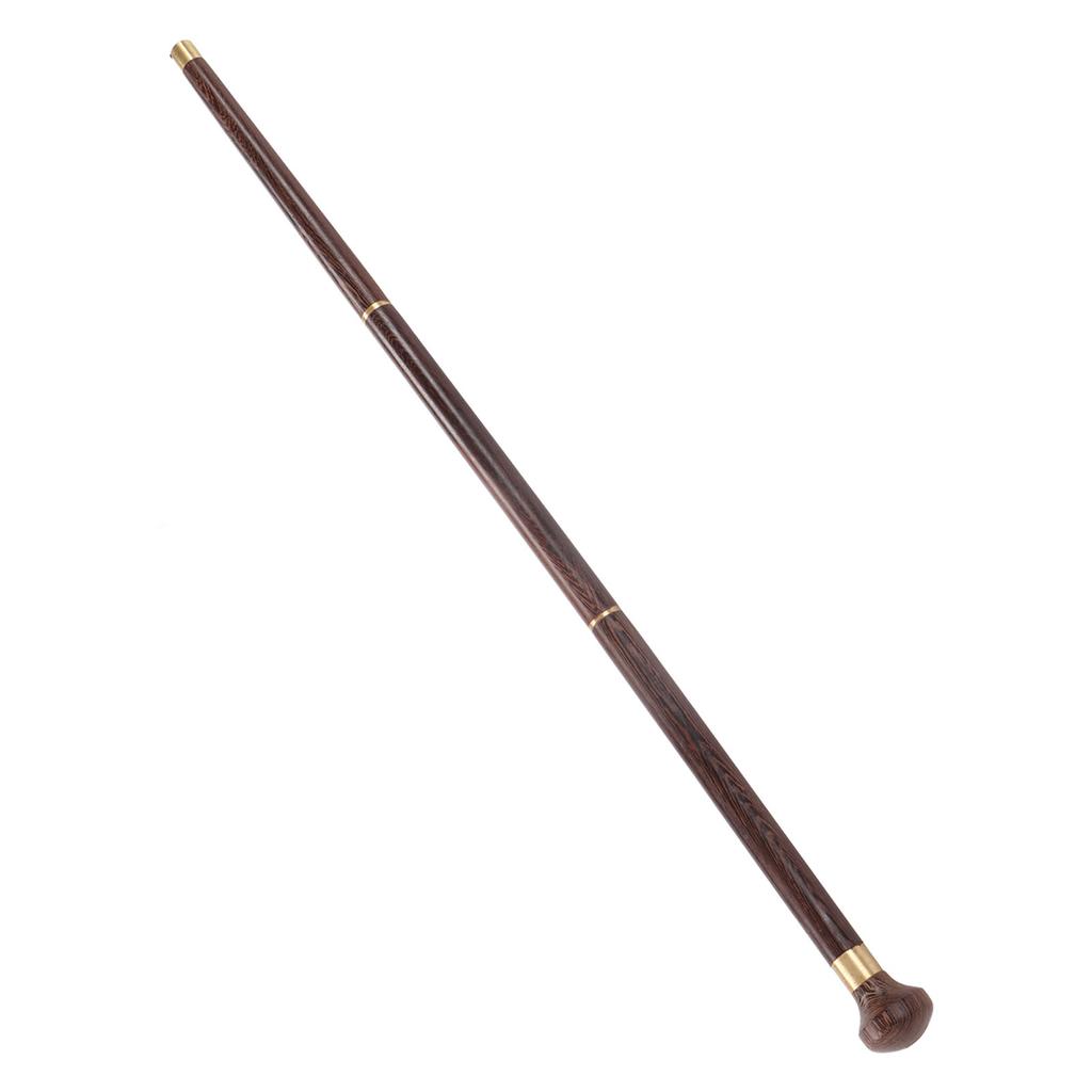 Elderly Wenge Walking Stick Elegant Ergonomic Detachable Round Grip Walking Cane for Rehabilitation