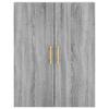Highboard Grey Sonoma 69.5 x 34 x 180 cm Particle Board