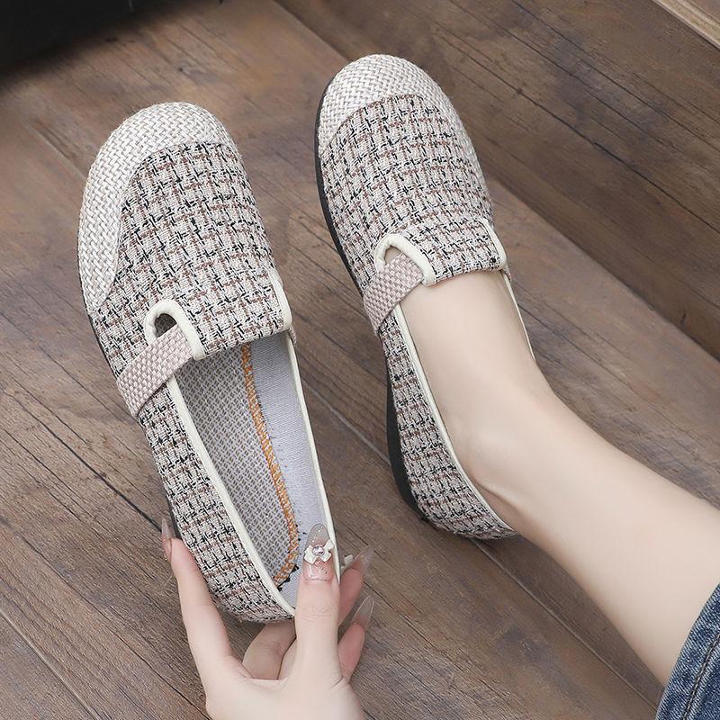Scarpe Singole da Donna Antiscivolo Nuove Traspiranti con Pedale Casual da Donna di Mezza Età e Anziana