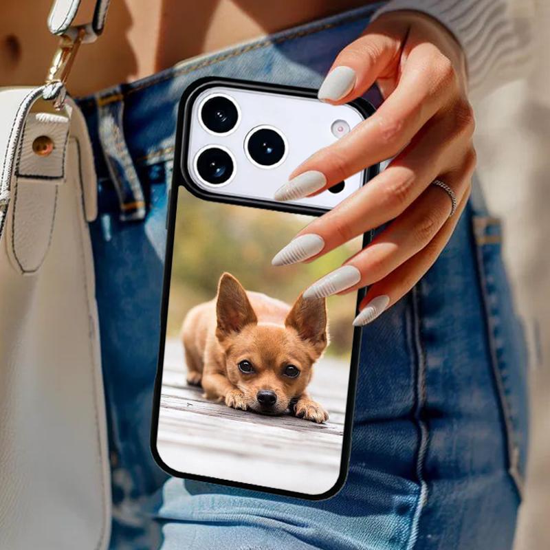 Chihuahua Dog Phone Case For iPhone 17 Air 14 15 13 12 Max Cover For Apple 14 15 16 16e 11 Pro Max Plus Coque