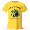 100% Cotton Fresh Avocado Tee - Minimalist Fruit Design Soft Comfortable Basic Top for Casual Everyday Wear
