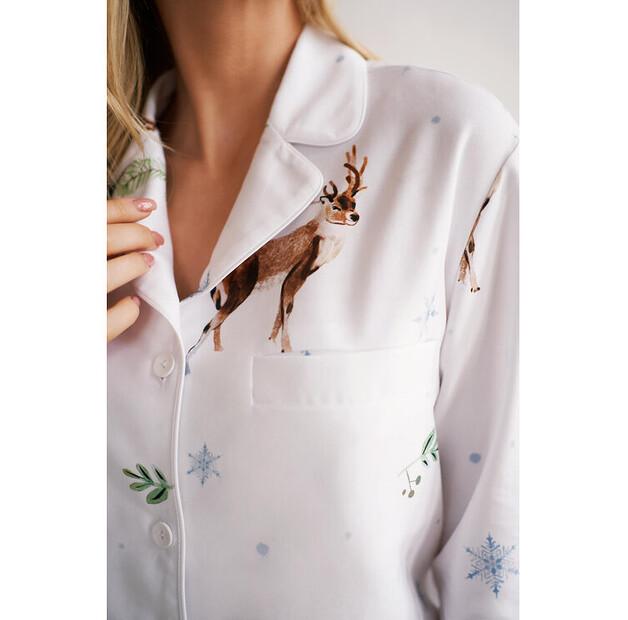 White Pocket Satin Pajamas