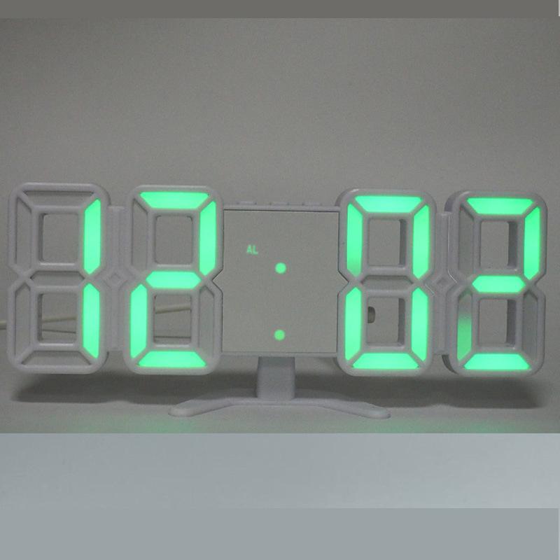 3D LED Digital Alarm Clock for Students - Modern Home Desktop & Living Room Clock