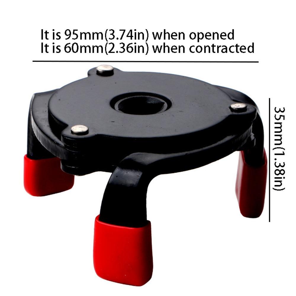 High Strength Steel Oil Filter Removal Tool Universal Design 3 Jaw Tool Engine Service