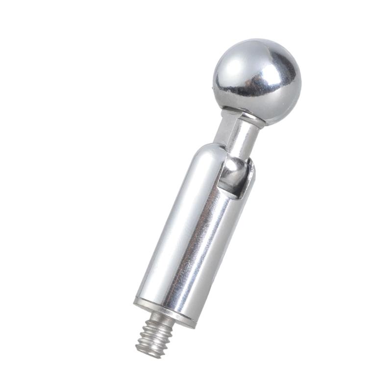 Universal 17mm Ball Joint Adapter With 1/4" Male Screw Iron Construction for Photography Equipment