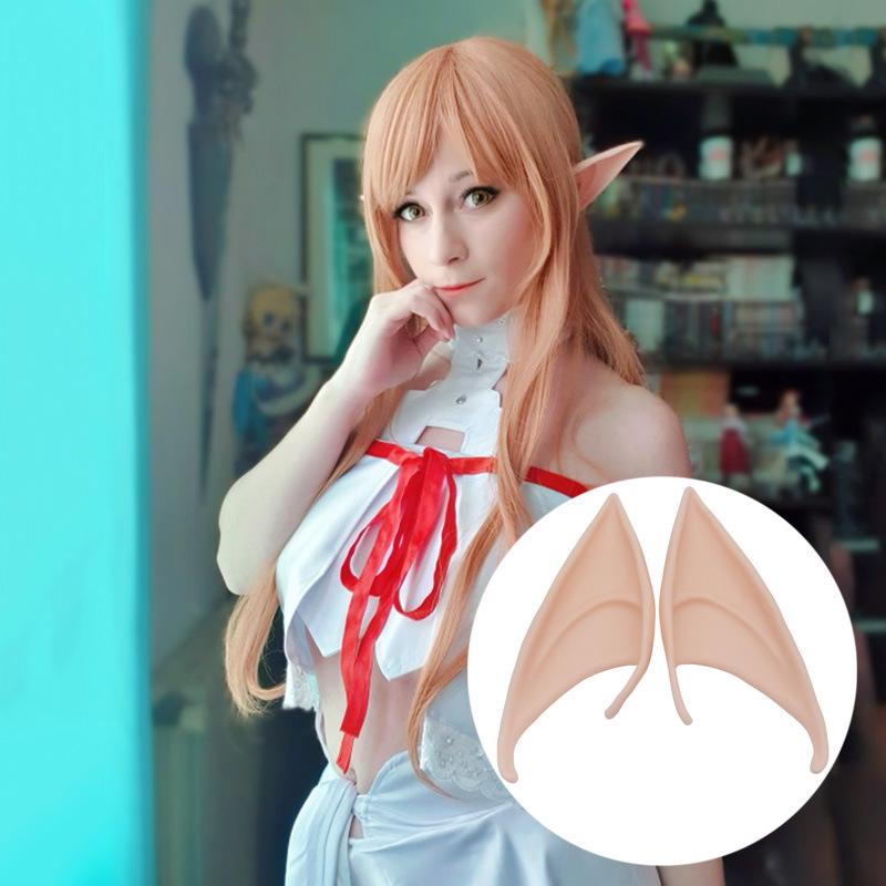 Popular Elf Latex Fairy Ears - Halloween Costume and COS Makeup Props 10cm