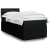 VidaXL Slat Bed Base with Mattress Black 90x190 Cm Fabric 3287327