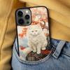 Cute Cat Painting Soft Phone Case for iPhone 17 Air 16e Pro max 15 Pro 13 14 Plus 11 12 MagSafe Magnetic Coque