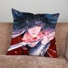 HHeaven Cartoon Officials Blessing Pillow Case For Home Bedroom Car Office Decoration Living Room Sofa Cushion Cover Suitable